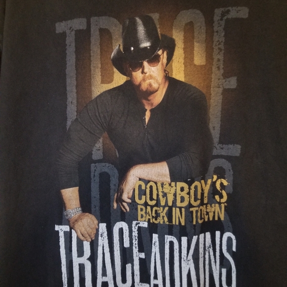 2011 Trace Adkins Cowboy's Back In Town Tour Concert Tee Size XL - Picture 4 of 5